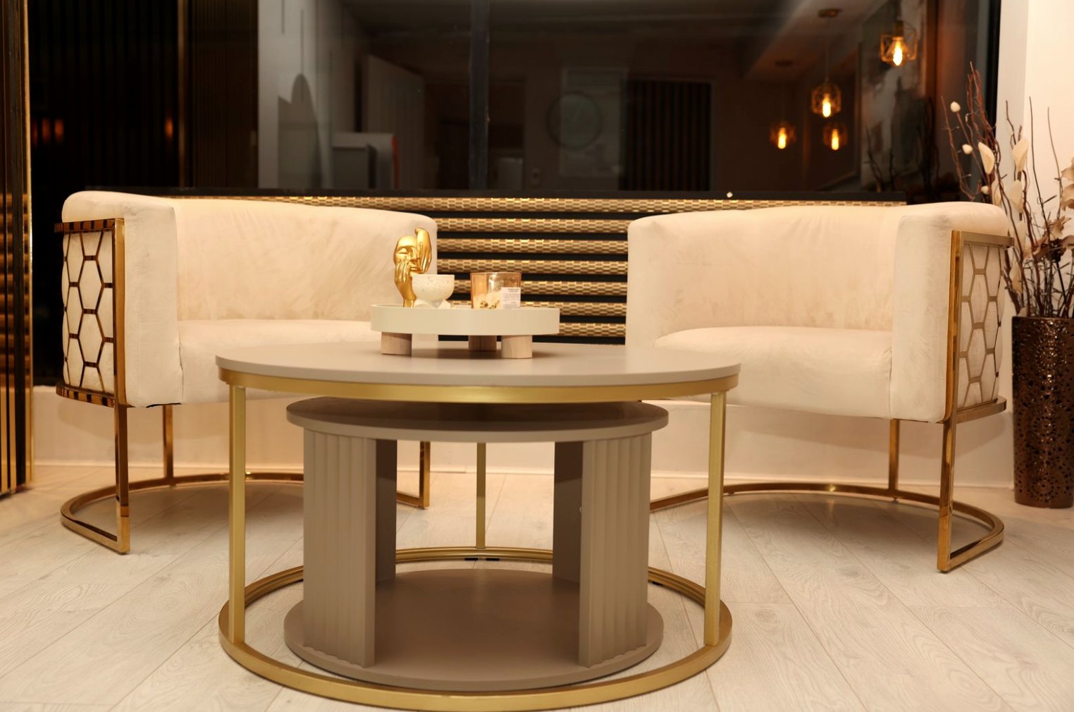 Wide view of the premium clinic waiting area
